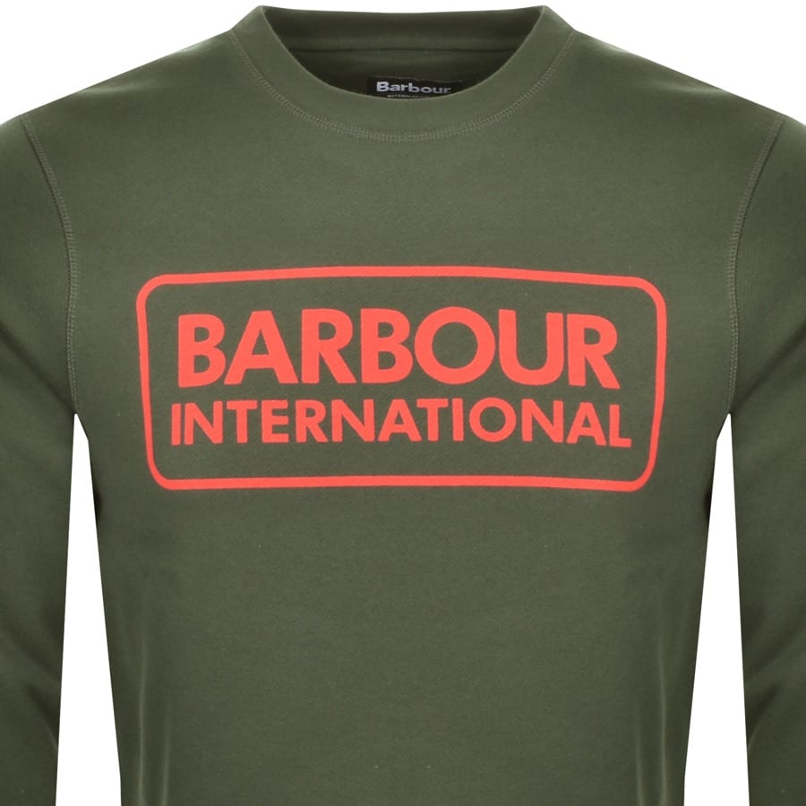 Alternative Image for ProductBarbour International Crew Neck Sweatshirt Green2
